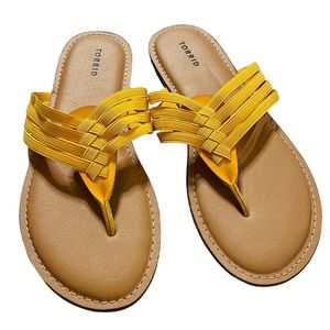 Torrid Yellow Strappy Flip Flop